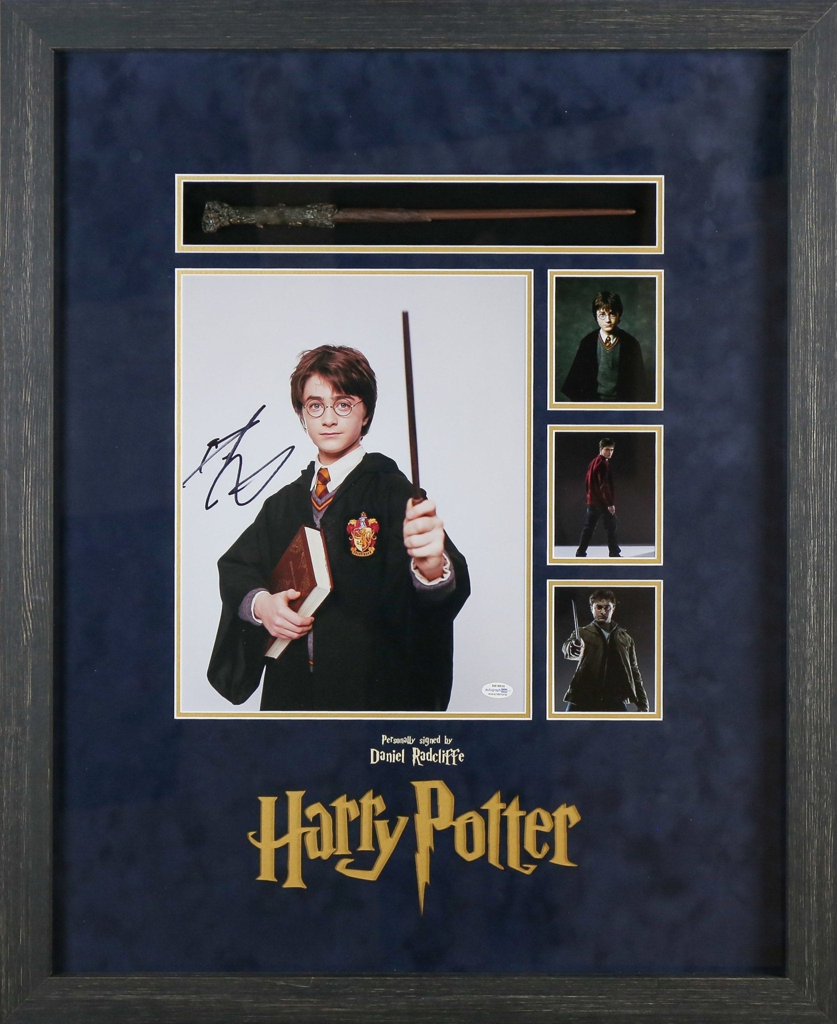 Harry Potter Daniel Radcliffe Signed 12x16 Photograph Framed Display with Wand - Memorabilia Framers Shop